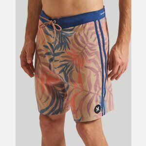 Hurley Phantom Naturals Tailgate Boardshorts 34 Earthstone Ombre Leaves